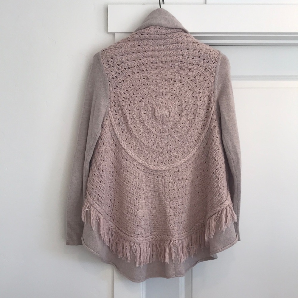 Grayish pink cardigan from anthropology